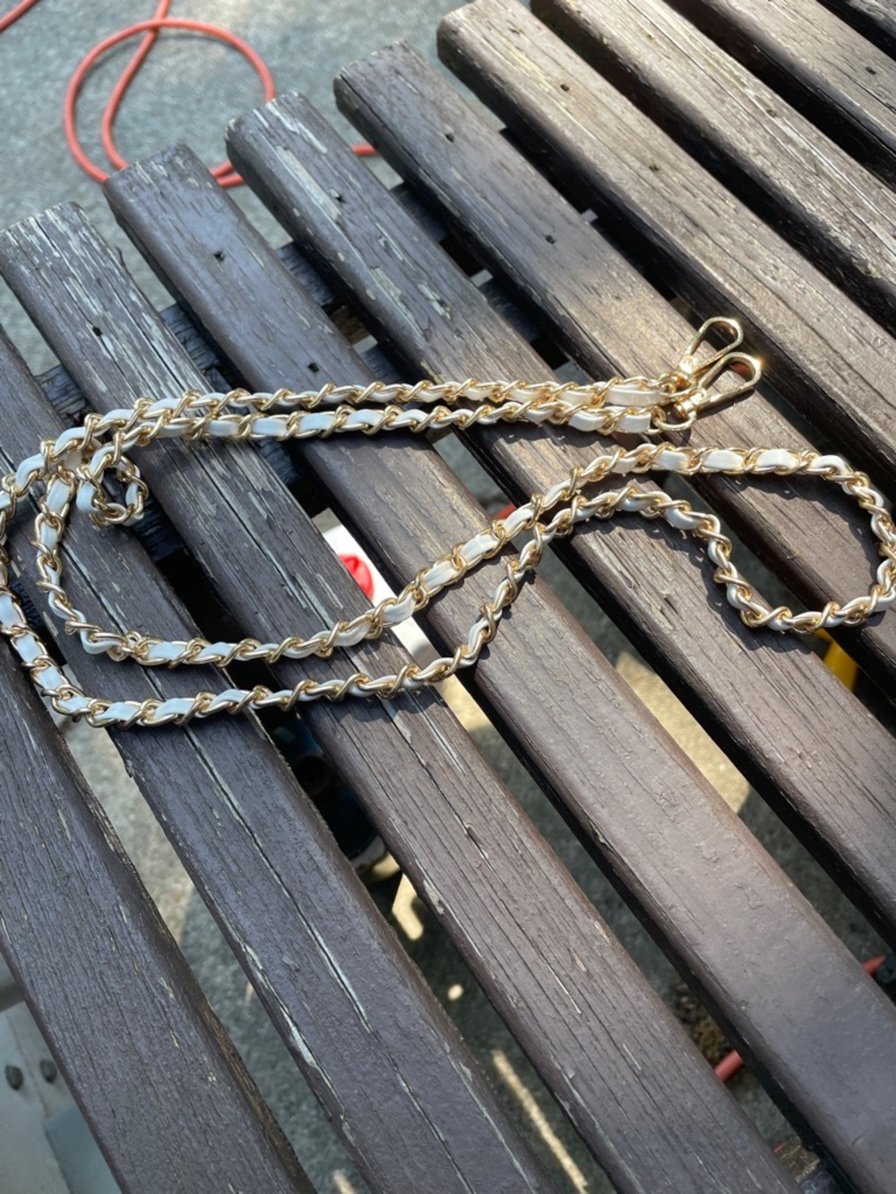 Elegant Gold Chain Necklace  or cross body strap- 46 inch (NEW)